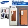 Samsung Чехол для телефона Galaxy Z Fold 7 из высококачественной Эко-кожи, Бизнес, Мягкий на ощупь, Чехол Kindsuit для fold7, Полностью защитный корпус