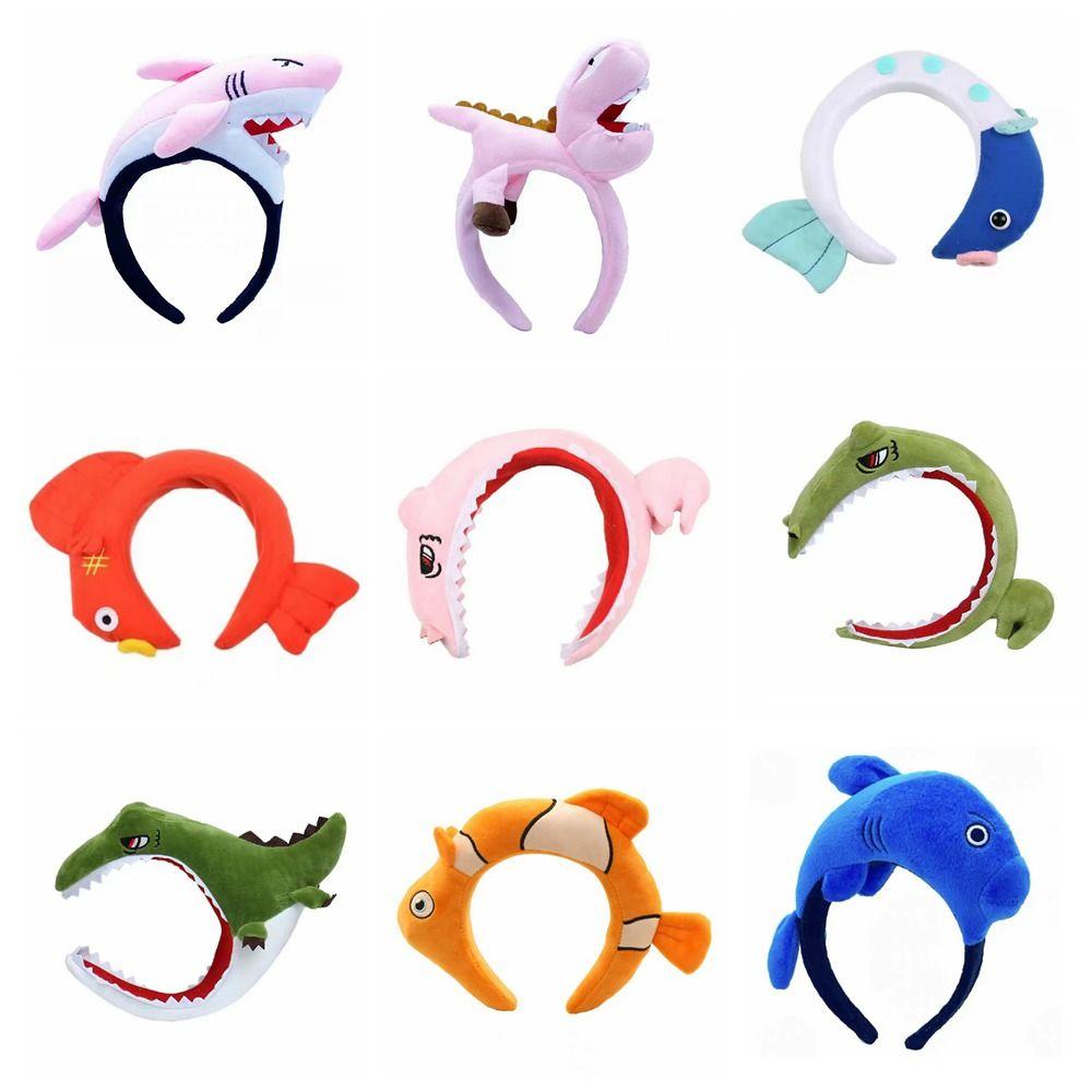 Animal Shark Hairband Cartoon Hair Accessories Novelty Dinosaur Headband Performance Events