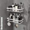 Heckermann White Bathroom Shelf 30cm