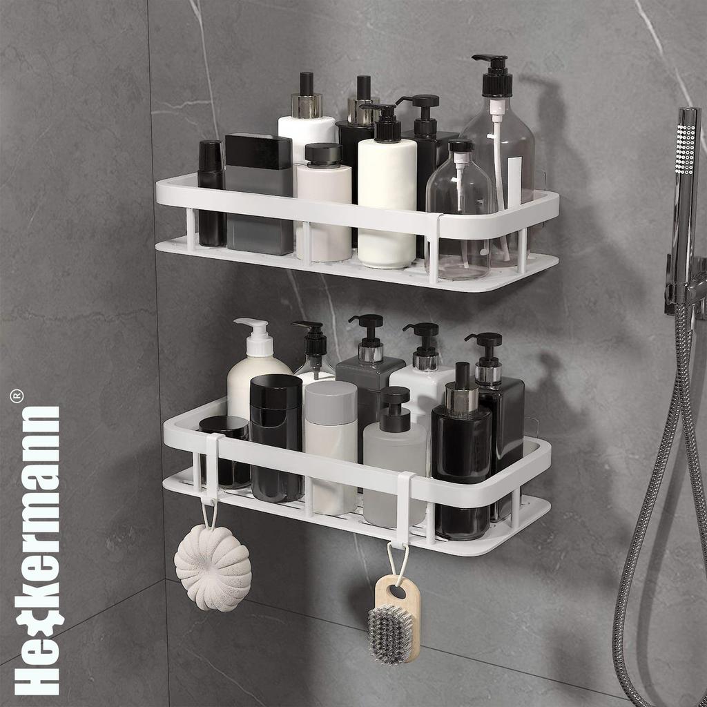 Heckermann White Bathroom Shelf 30cm
