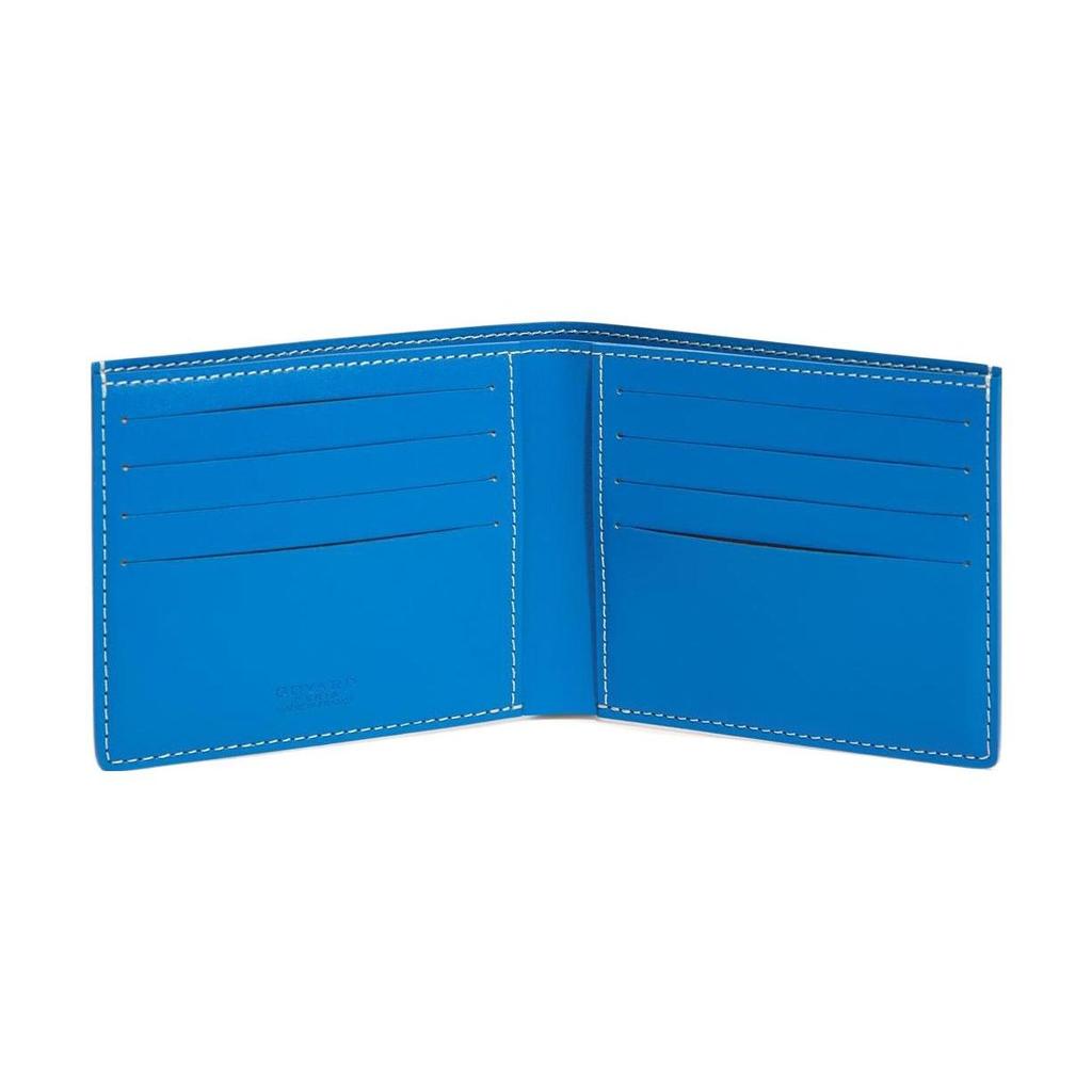 Goyard Складной холщовый и кожаный кошелек с монограммой Victoire, унисекс, черный, синий, зеленый VICTO8PMLTY