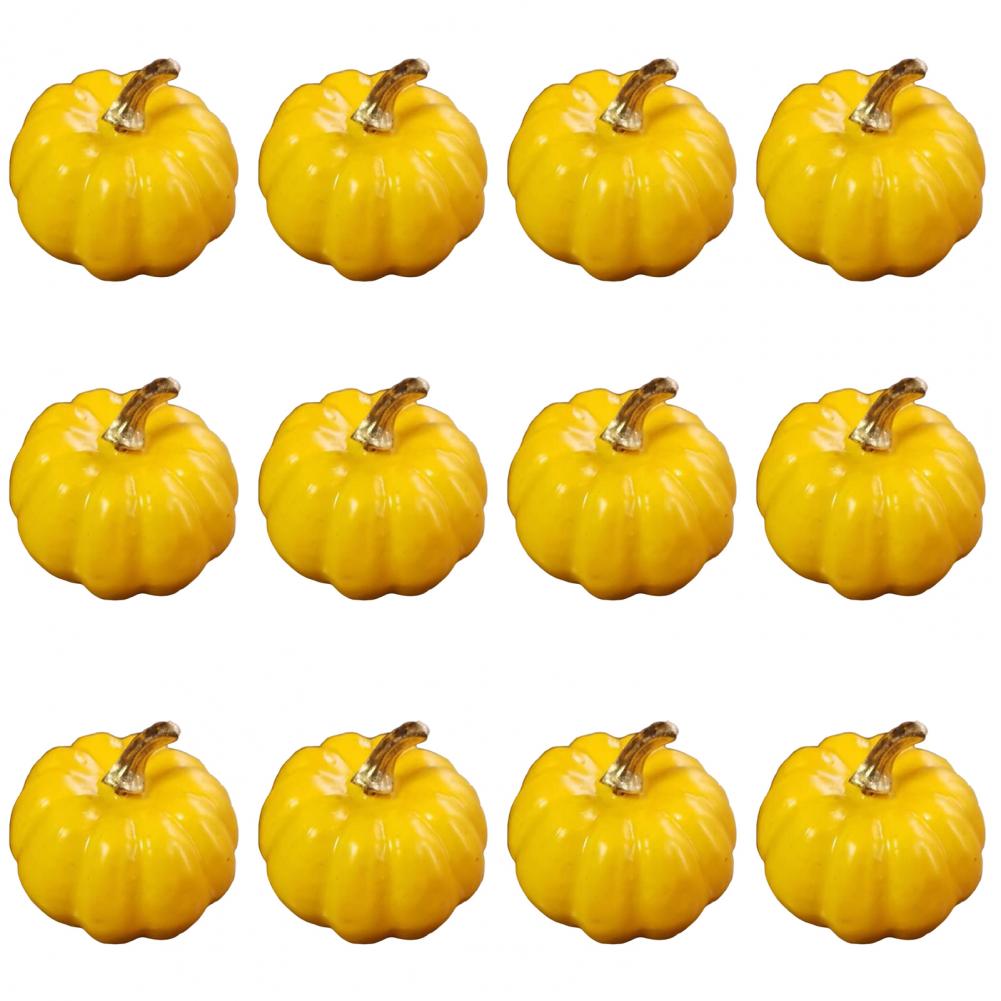 Halloween Foam Pumpkins Artificial Pumpkin Decorations Foam Pumpkins for Fall Wedding Halloween Decor Set of 12 for Thanksgiving