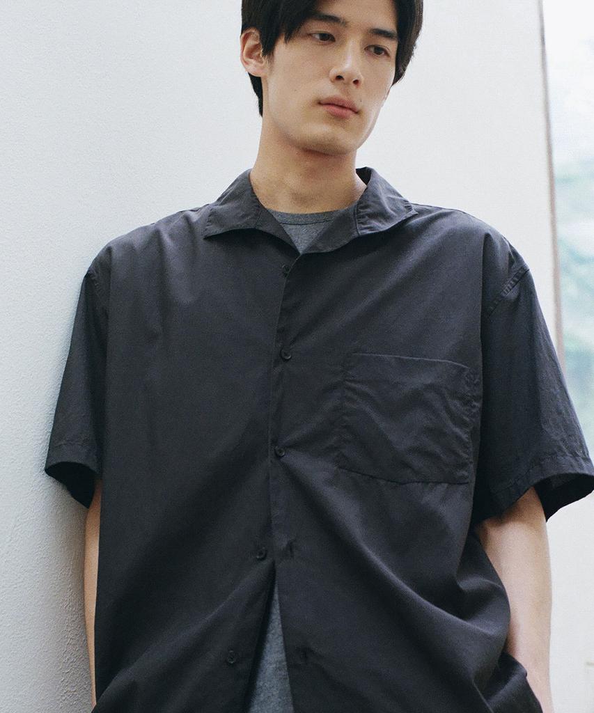BLANKROOM Nilo Half Shirt_Washed Black
