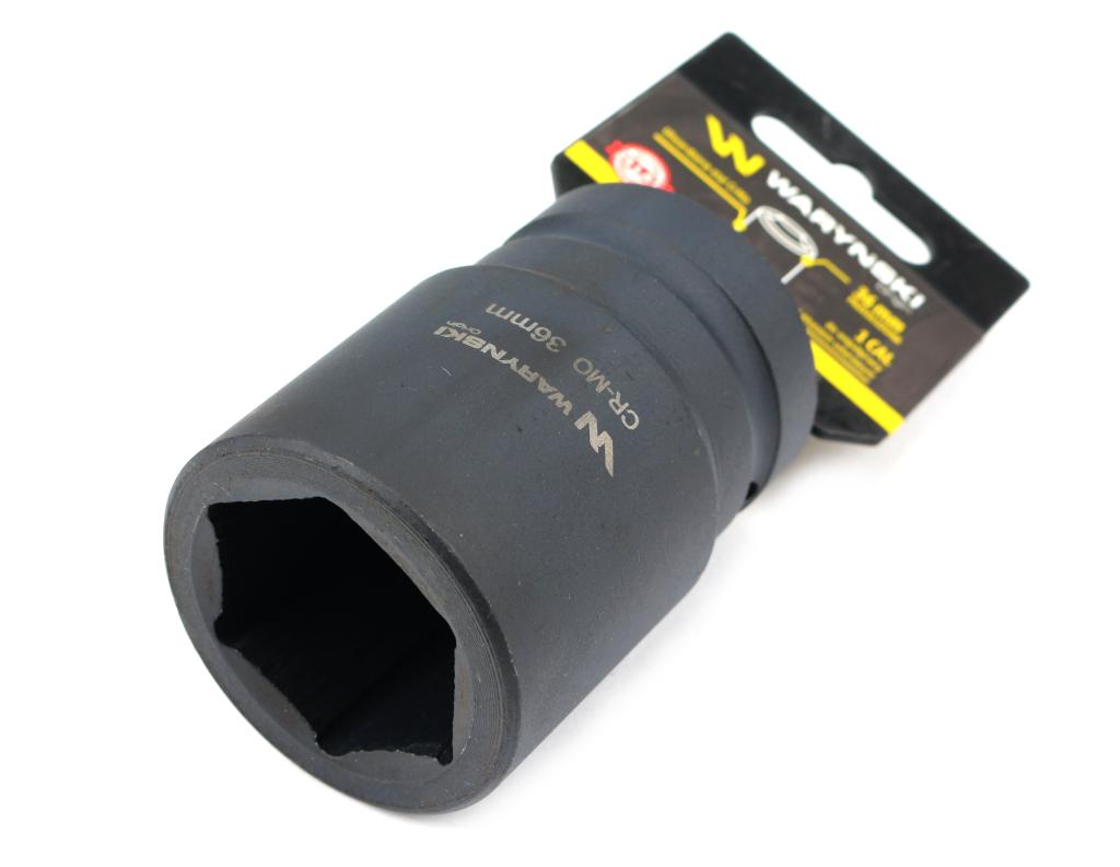 Nasadka Udarowa Sześciokątna 1"Długa. 36 Mm. Crmo. Din 3129 Waryński