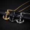 Jewelry Personalized Boat Anchor Pendant Street Hip Hop Titanium Steel Men's Necklace