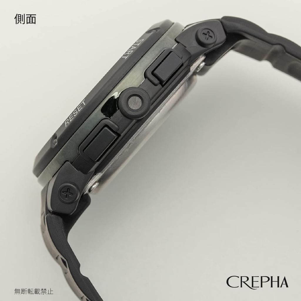 [Klefa] Цифровые мужские часы с солнечной батареей и уретановым ремешком, черные TE-D192-BK