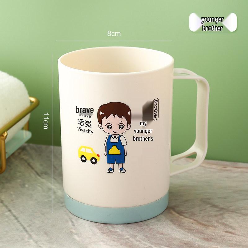 Family Toothbrush Cup Set: Parent-Child, 3-5 Person Oral Hygiene Kit with Mouthwash Cups