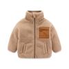 Boys Jacket Autumn Winter Warm Fleece Baby Coats Fashion Zipper Children's Outerwear Plush Kids