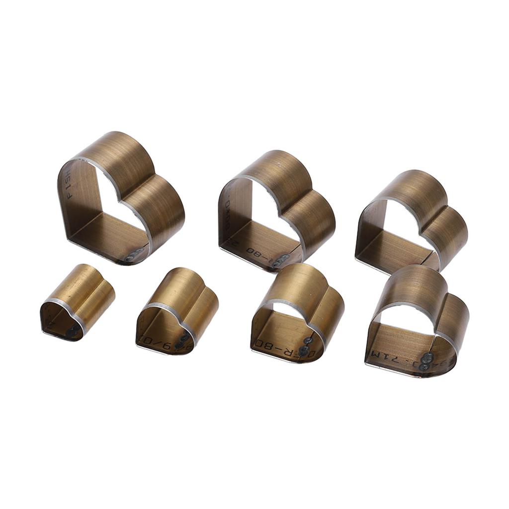 7Pcs Leather Cutting Die High Carbon Steel Heart Shape Simple Operation Cutting Mold DIY Leather