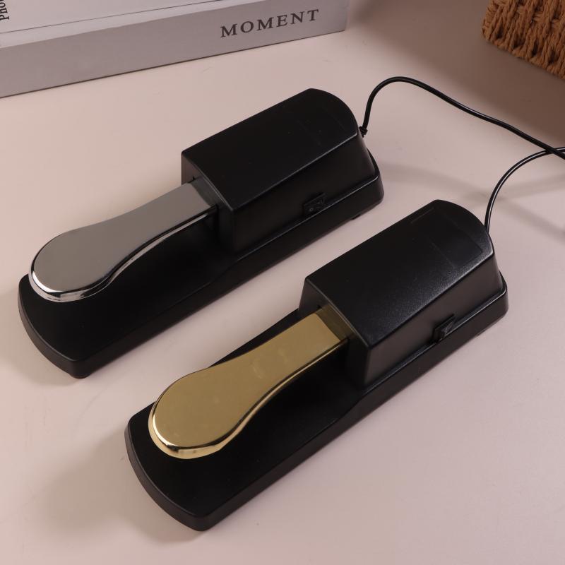 Педаль сустейна с переключателем полярности для MIDI-клавиатуры, синтезатора, цифровых пианино, электропианино, барабанов, аксессуары для музыкальных инструментов