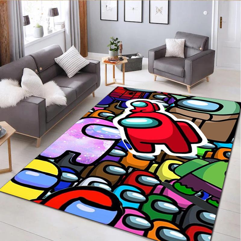 Among us Rug Carpet Office Decorative Carpet For Living Room Bedroom Door Mat Floor Rug Computer Chair Area Rug