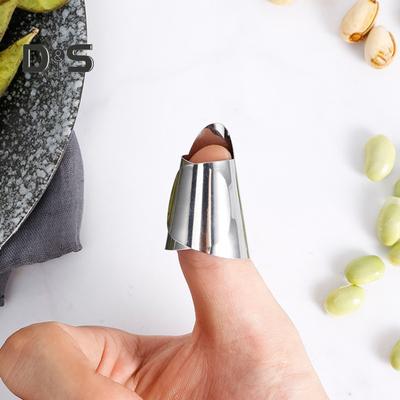 10 шт., защита для пальцев из нержавеющей стали, регулируемые бобы, каштаны, орехи, очистка овощей, защита для пальцев, защитный инструмент для рук, кухонные гаджеты