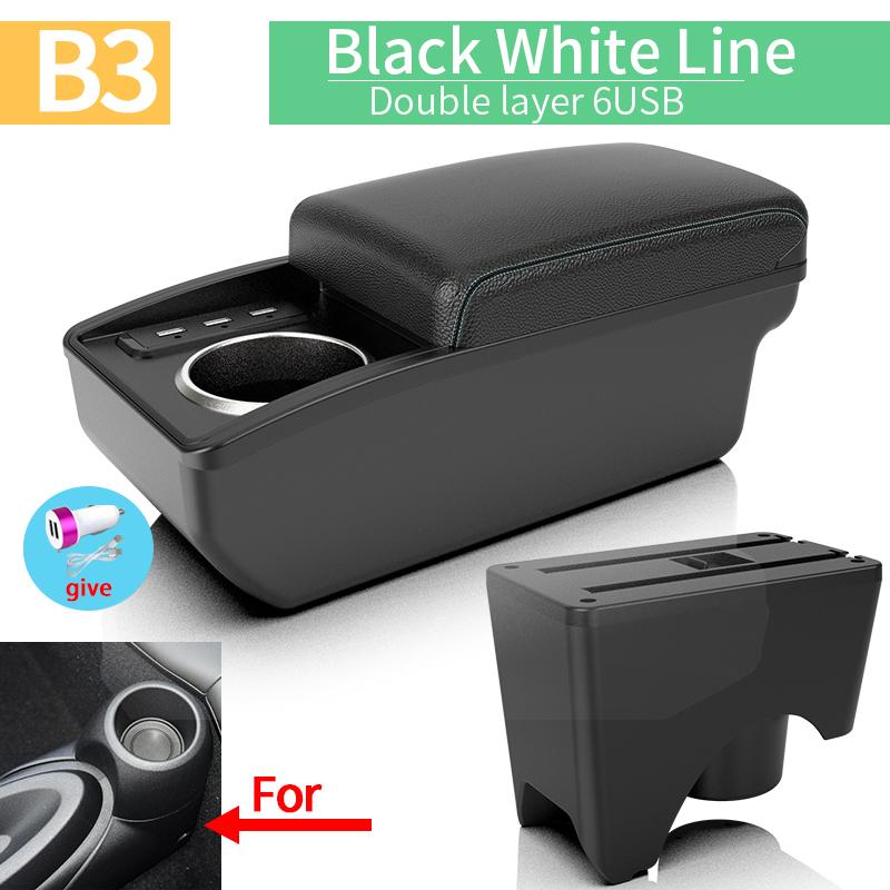 For MINI Cooper armrest box For Countryman R50 R52 R53 R56 R57 R58 R60 F55 F56 F57 F60 Car Armrest box Retrofit car accessories