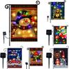 Festive Solar Flag Lights For Outdoor Christmas Decorations With Enchanting Led Effects