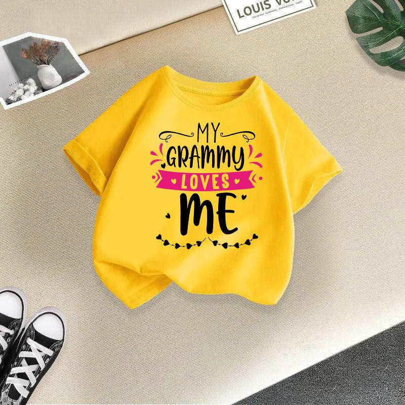 Children's Casual Short-sleeved T-shirt, Summer Girls' Loose T-shirt