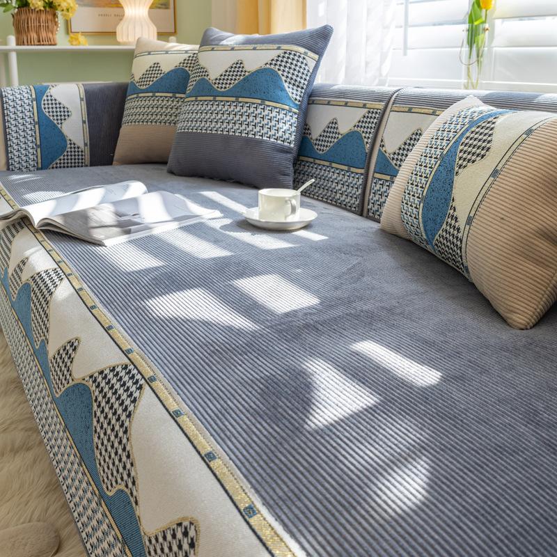 Простая подушка для дивана на все времена года, нескользящий чехол для дивана, высококачественный чехол для полотенца, утолщенный шезлонг «три в одном»