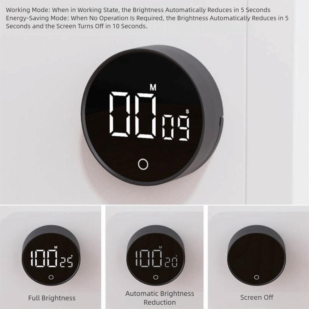 Large LED Display Cooking Digital Countdown Volume Adjustable Magnetic Egg Timer for Classrooms