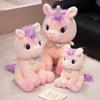 35-60cm Cute Soft Rainbow Angel Unicorn Plush Doll Pillow With Wings Flying Horse Animal Stuffed Toy Home Decor Gift