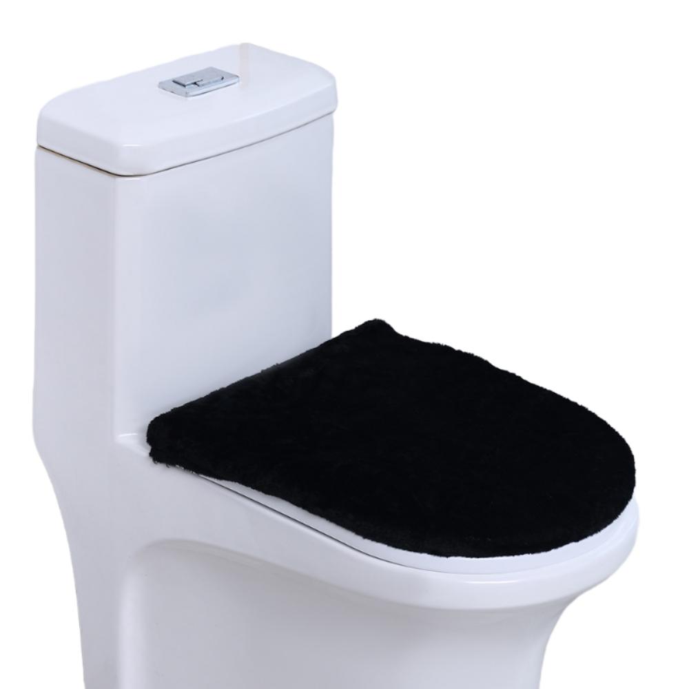 Warm Toilet Seat Cover Thickened WC Cover Easy Install Toilet Lid Cover  Bathroom Decorative