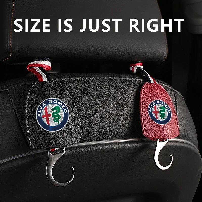 Автомобильные наклейки Для Alfa Romeo Крючок на подголовник заднего сиденья Автомобильный вешалка-органайзер для сиденья Для Alfa Romeo 159 Giulietta Giulia Mito Stelv
