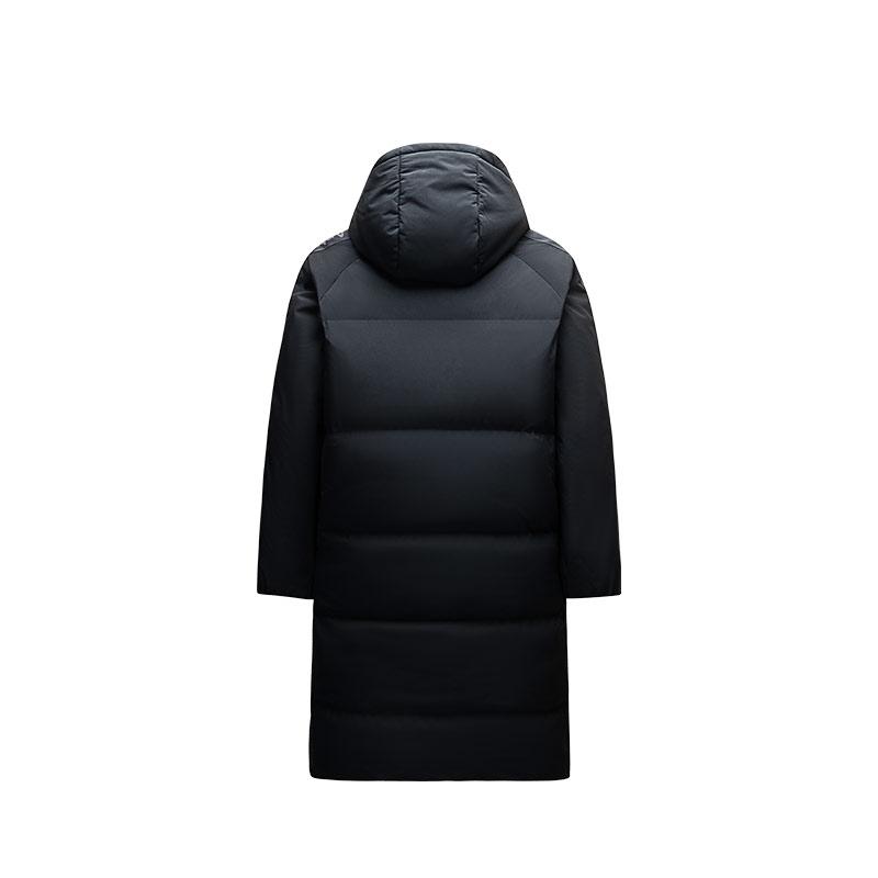 Anta Письмо-молния с капюшоном, удобная, дышащая, универсальная, повседневная, длинная, женская верхняя одежда, базовая, черная 962448902-4