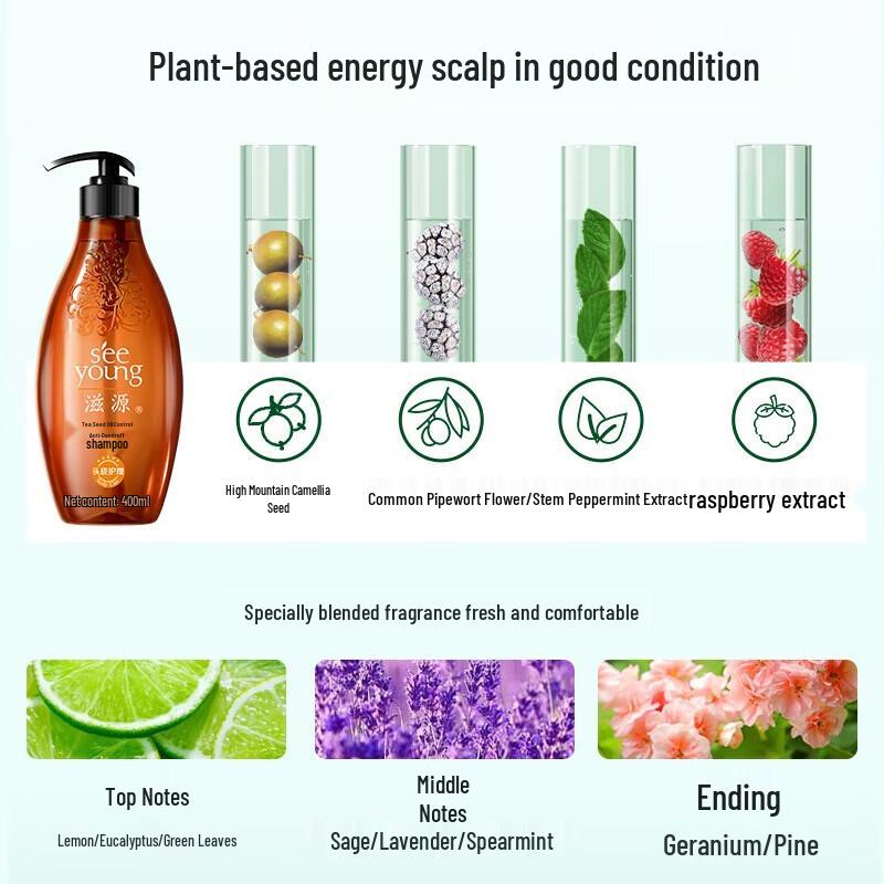Ziyuan Camellia Seed Oil Control Anti-Dandruff Shampoo