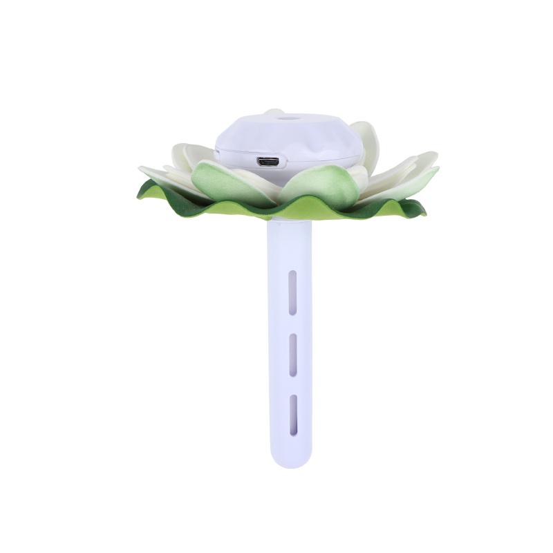 Innovative Lotus Shape Humidifier with Colourful LEDs for Daily Well-being