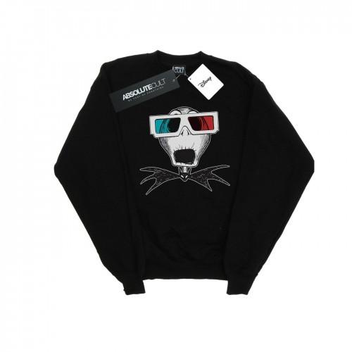 Disney Girls Nightmare Before Christmas Jack Skellington 3D Glasses Sweatshirt