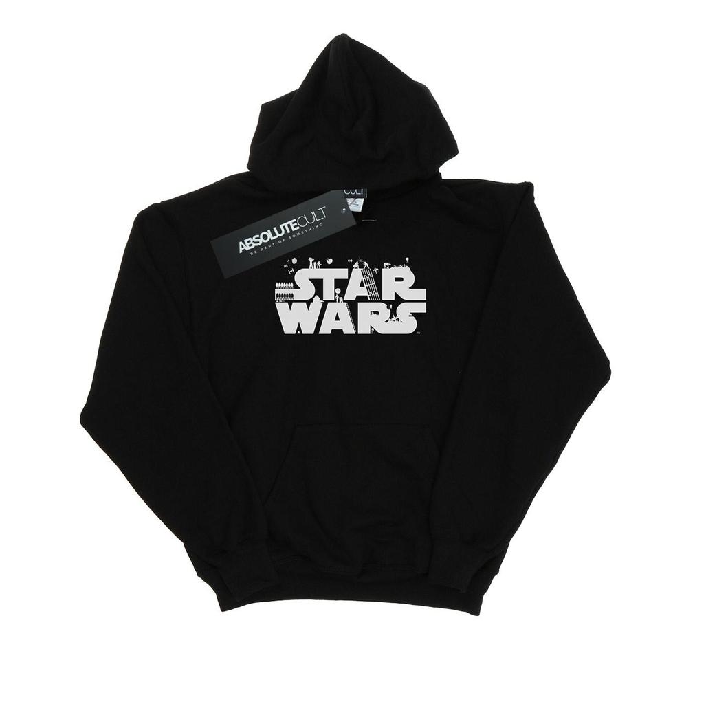 STAR WARS Mens Minimalist Logo Hoodie