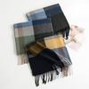 Imitation Cashmere Plaid Scarf for Women Autumn and Winter Atmosphere Fashionable and Versatile Cold Proof and Warm Scarf Shawl