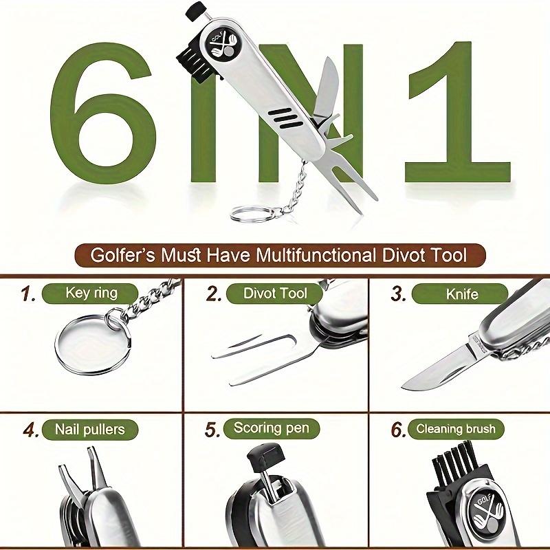 Golf Accessory Pouch Golf Gifts for Men and Women, Golf Accessories Set Can Store Golf Balls, Rangefinder, Golf Tees, Brush, Scorer, Golf Ball Clamp