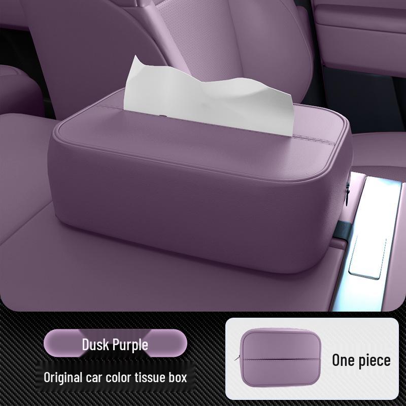 Deep Blue S07 Car Tissue Box: Fits 26 Models, Seat Backrest Hanging Design for Car Interiors.