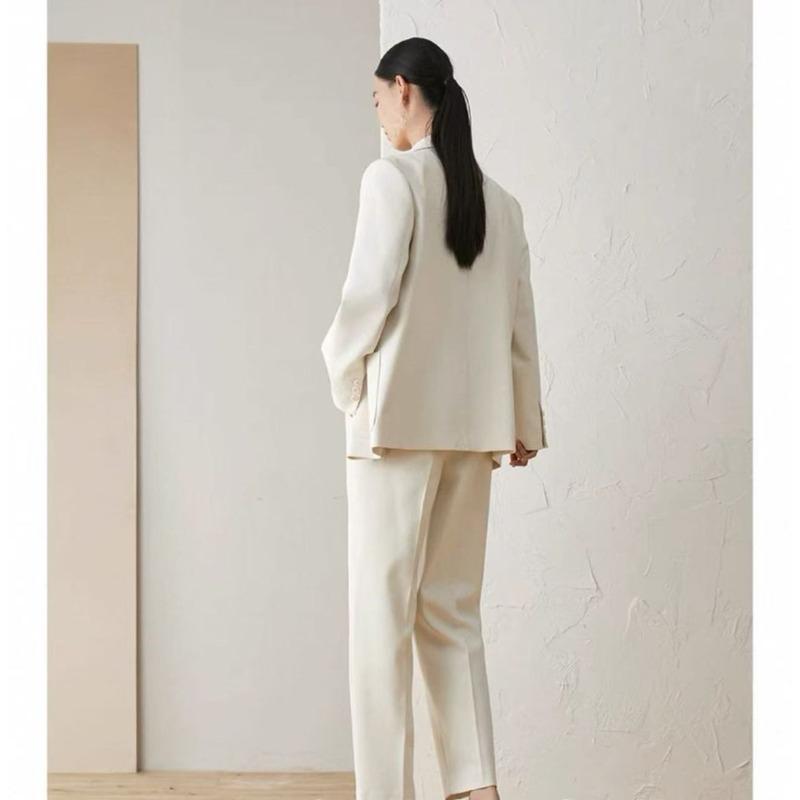 Spring Autumn Fashion Loose Korean Style Blazer Elegant Plus Size Suit Jacket Casual Petite Women