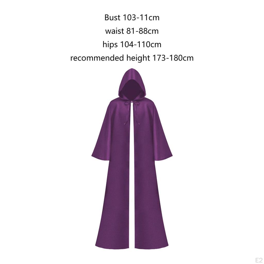 Хэллоуин Плащ Маскарад Одевание Дьявольский Наряд Длинный Плащ Смерть Мантия Косплей для