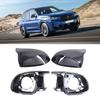 Side Mirror Cover Caps Door Side Rearview Mirror Cover for X3 X4 X5 X6 51168097351 Replacement Accessories Glossy Black