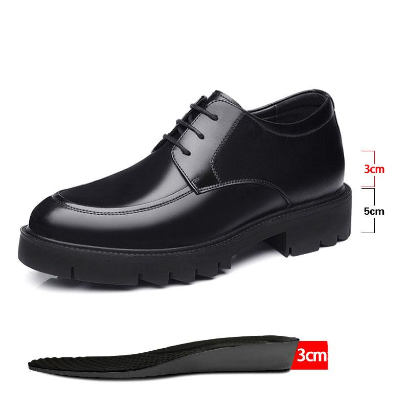 8-10cm Height Increasing Shoes for Men Summer Autumn Inside High Shoes Men's Hollow Business Dress Men's Elevator Shoes