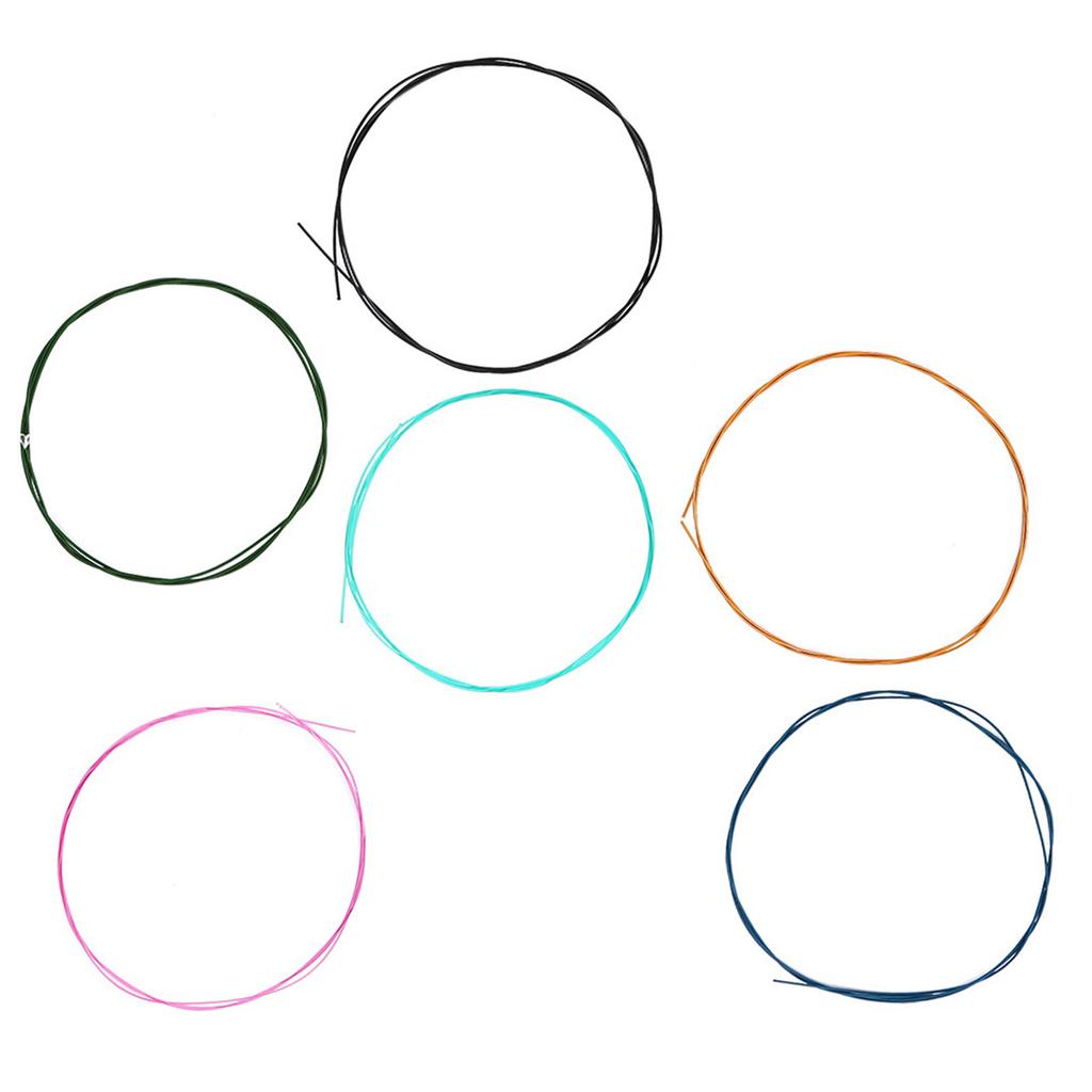 Набор из 6 шт. Цветные струны из сплава и нейлона нормального натяжения для классической гитары