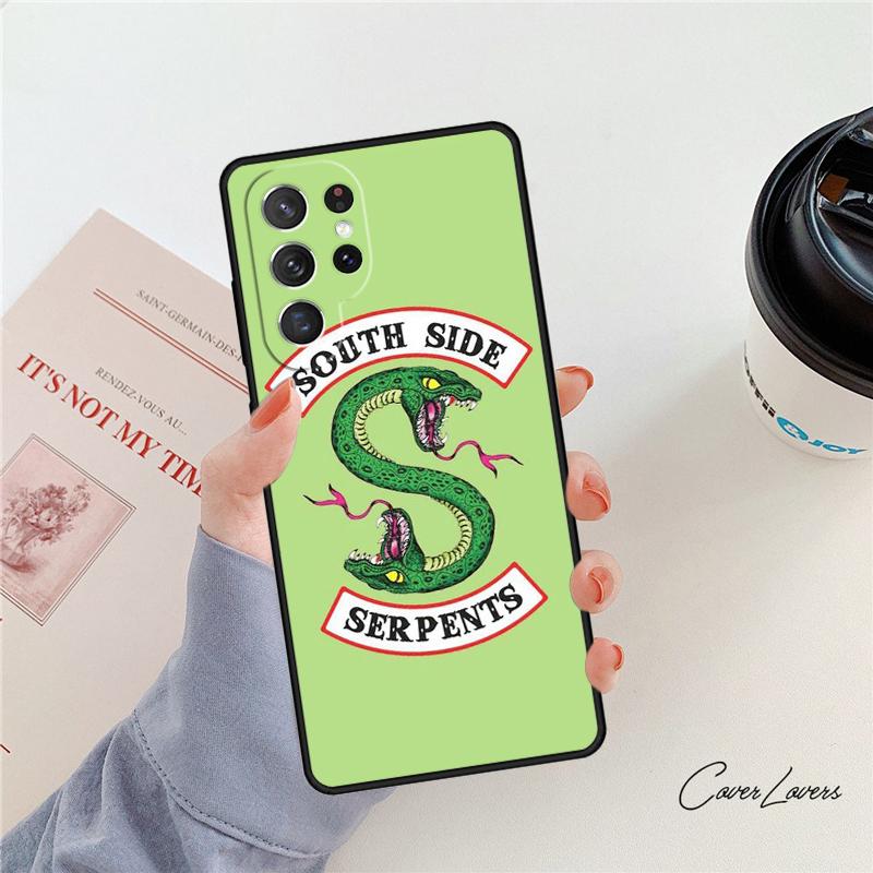 Чехол для телефона Riverdale South Side Serpents Для Samsung Galaxy S24 S25 S23 S22 Ultra Note 10 20 Plus S20 S21 FE Чехол