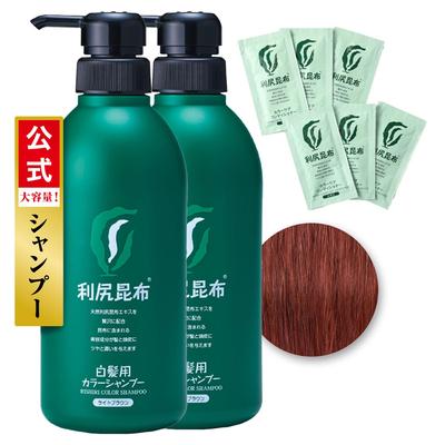 Sastty Gray Rishiri Color Shampoo светло-коричневый, большой объем 500 мл, набор из 2 кондиционеров для ухода за цветом, бонус 6 пакетов [для волос] [Rishiri включен]