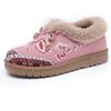 "Cozy Winter Ethnic-Style Embroidered Cotton Shoes: Plush, Non-Slip, and Durable"