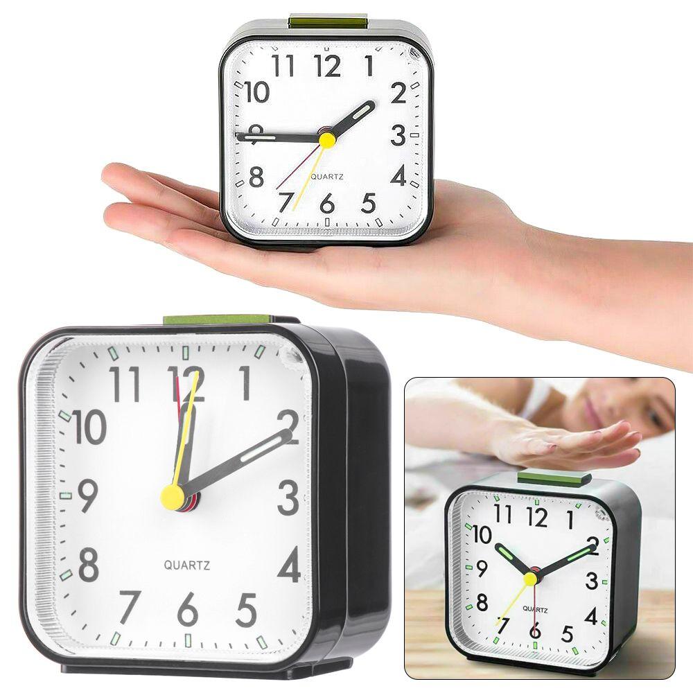 Simple Quartz No Tick Bedside Clocks Number Clock Home Decor Alarm Clock