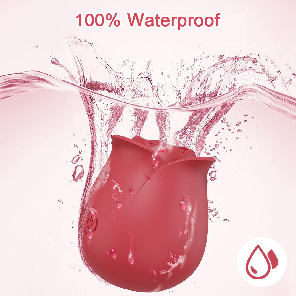 Мощная роза-вибратор-игрушка для женщин, присоска для клитора, вакуумный стимулятор сосков, оральное сосание, секс-игрушка для взрослых женщин