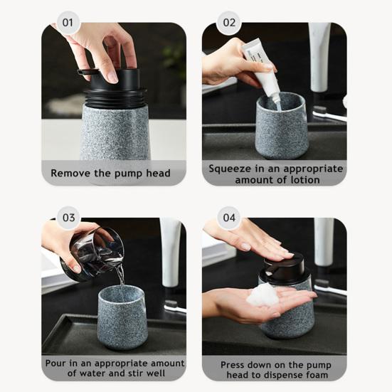 250 мл дозатор для пенящегося мыла, многоразовый контейнер для пенящегося мыла для рук, шампуня, геля для душа, очищающего средства для лица, пустая бутылка с насосом для ванной