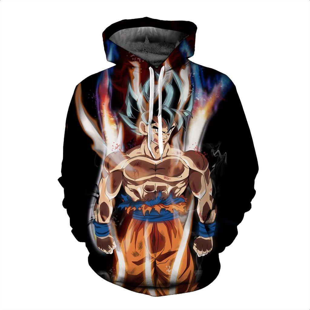 2024 3D Новый аниме Dragon Ball принтованный свитер серии пуловер Generation Tide Brand Hoodie Gift Pink Goku