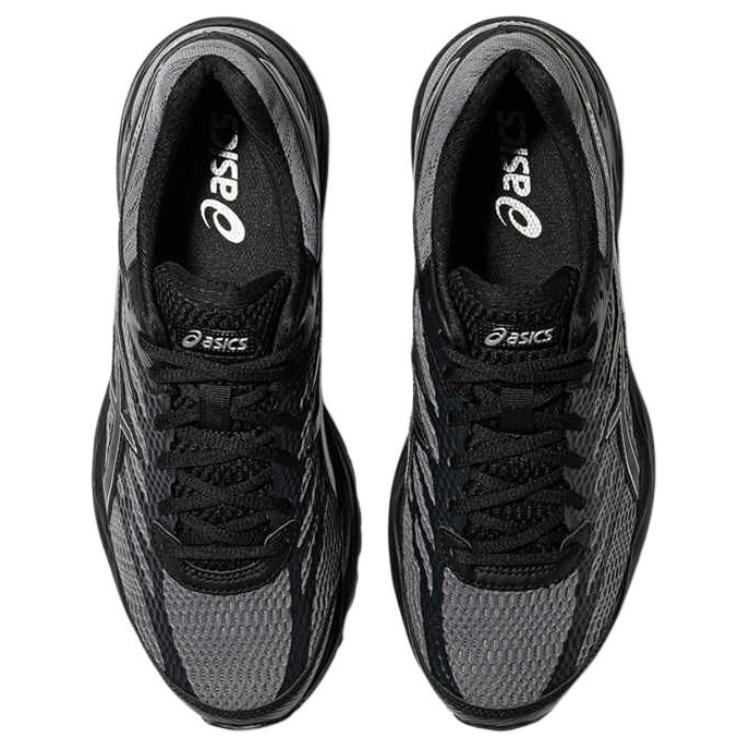 Asics Gel-Flux 4 Удобные Универсальные Тканевые Синтетическая Кожа Прочные Дышащие Амортизирующие Кроссовки с Низким Верхом для Бега Мужские кроссовки Серый Черный 1011A614-032