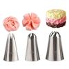 3pcs/set Rose Pastry Nozzles Cake Decorating Tools Flower Icing Piping Nozzle Cream Cupcake Tips Baking Accessories #1M 2D 336