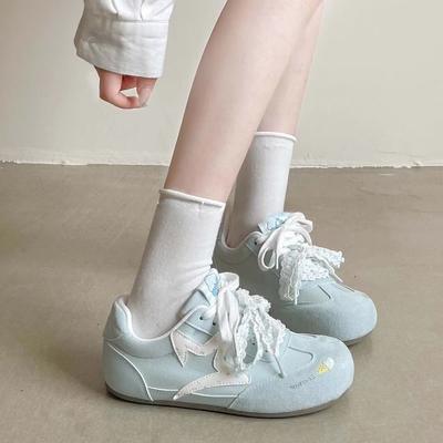 Наступая на дерьмо, чувствуя немецкие тренировочные кроссовки женские 2025 новые летне-осенние сетчатые дышащие туфли-буханки, обувь-слипоны, женские кеды