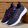 Shoes Women's New Sports Shoes Flying Woven Lace-up Women's Shoes Soft-soled Breathable Sports Shoes Women's Lightweight and Comfortable Running Shoes