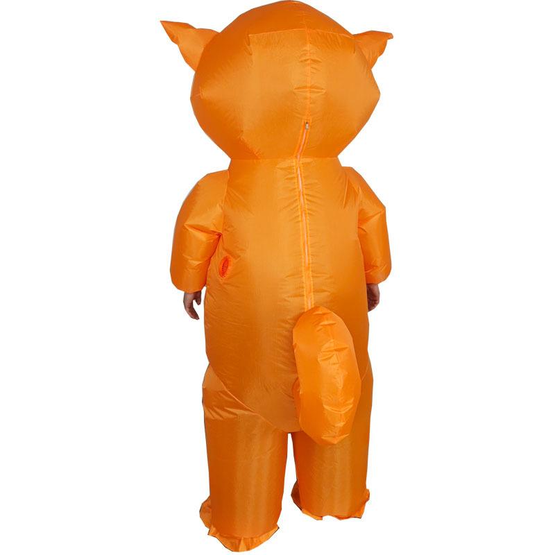 Orange Dog Inflatable Costume Inflatable Cartoon Dress Up Halloween Show Costume Party Decoration Easter Costume Inflatable Doll