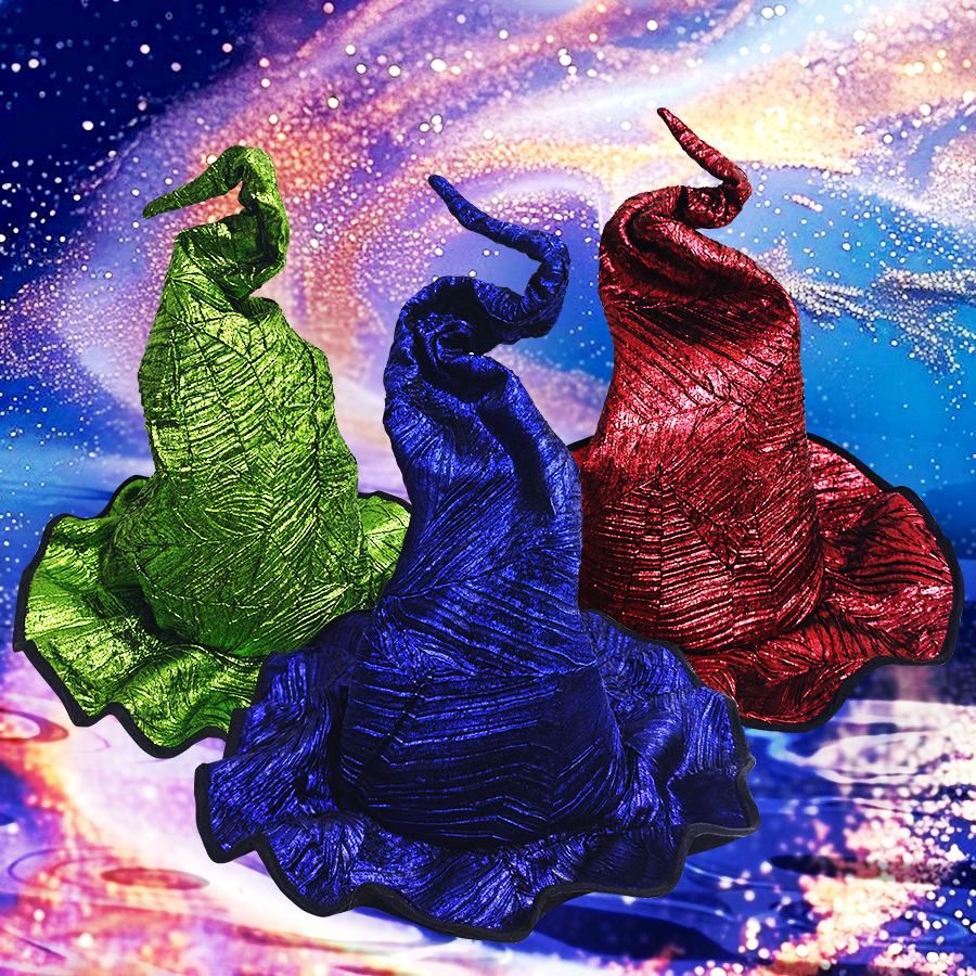 Реквизит для создания праздничной атмосферы, Шляпа ведьмы, Украшения на Хэллоуин, Шляпа ведьмы, Шляпа на Хэллоуин, Фестивальная шляпа, Реквизит на Хэллоуин